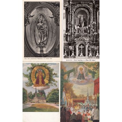 Maria Eich Gnadenkapelle Liebe Frau Madonna 4x German Religious Postcard s