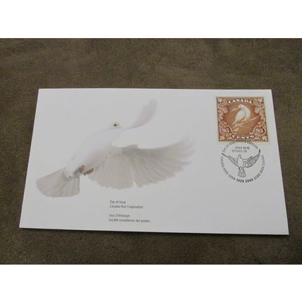 1999 Canada postal FDC Cover - Peace Dove