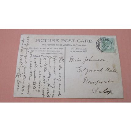 1905 fr Postcard -Sleeping Children - Lichfield Cathedral Nave, Staffordshire