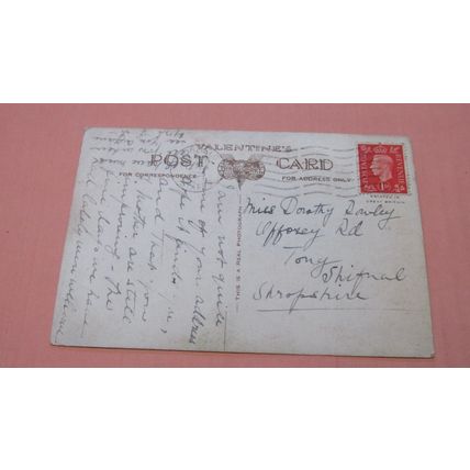 1930s Valentines Postcard - Lichfield Cathedral West Front - Staffordshire