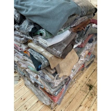 Craft Pack Leather Part Cow Hides 2000 KGS Mixed Colours, Collection only