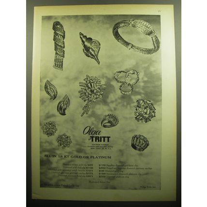 1958 Olga Tritt Jewelry Advertisement