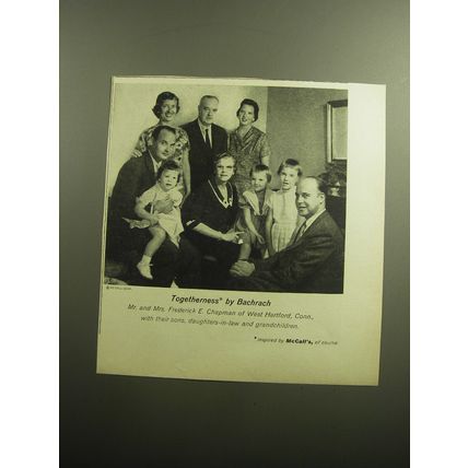 1958 McCall's Magazine Ad - Togetherness by Bachrach Mr Mrs Frederick E Chapman