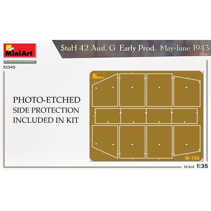 MiniArt 35349 StuH 42 Ausf. G Early Prod. May-June 1943 1:35 Scale Model Kit