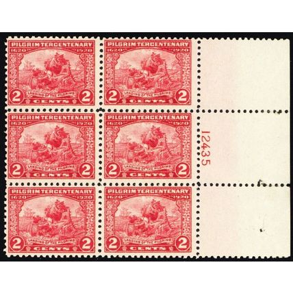 549, Mint NH 2¢ Right Side Plate Block of Six Stamps CV $135 * Stuart Katz