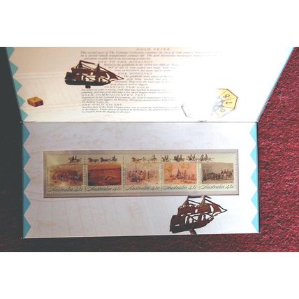 Australia 1990 Gold Fever presentation card