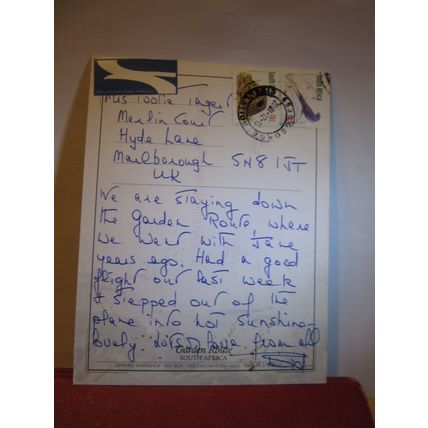 multiview, GARDEN ROUTE, SOUTH AFRICA used postcard 2001 postmark =