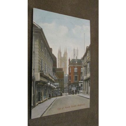 1905 fr De'Ath Postcard - Top North Street Ashford, Kent