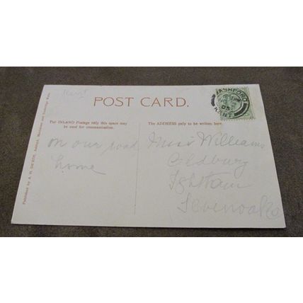 1905 fr De'Ath Postcard - Top North Street Ashford, Kent