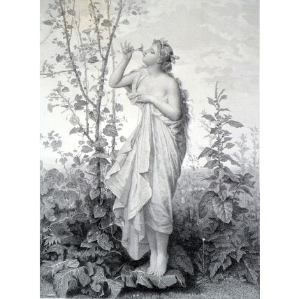 AURORA 1878 Jean Louis Hamon - Jules Gabriel Levasseur VICTORIAN ENGRAVING