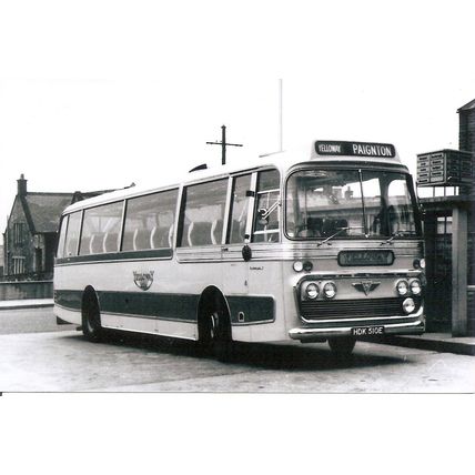 Black & White Photograph of Yelloway Motor Services Ltd. of Rochdale - HDK 510E