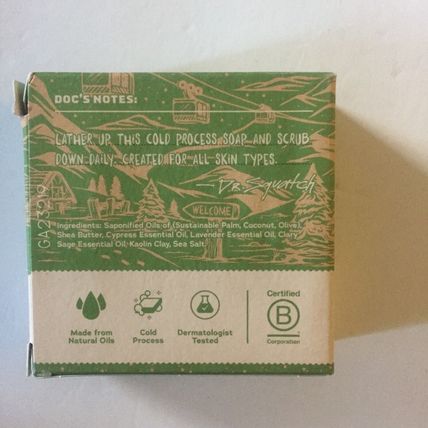 NEW Holiday Limited Edition Dr. Squatch Natural Bar Soap, Alpine Sage, 5 oz