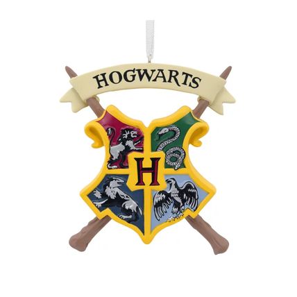 New Hallmark Harry Potter Hogwarts Crest Christmas Ornament