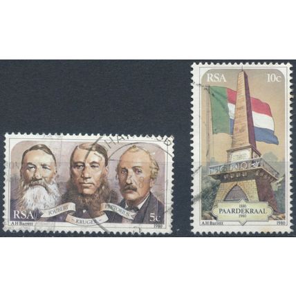 Centenary of Paardekraal Monument - South Africa 1980 - F H - SG 486/7 (A)