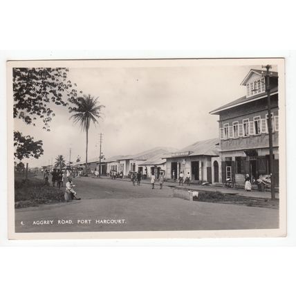 Aggrey Road Port Harcourt Nigeria Postcard RP Africa