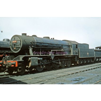 pu3453 - Engine No.90754 at Motherwell Shed, Motherwell - print 6x4