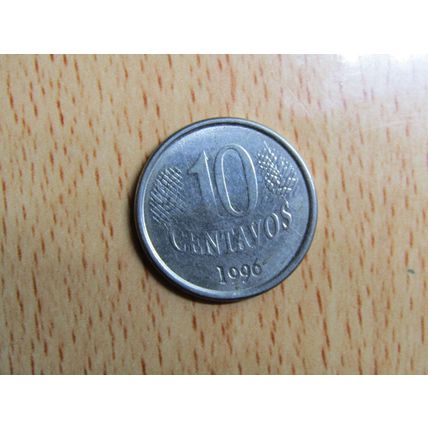 Brazil Brasil 1996 10 Centavos Coin