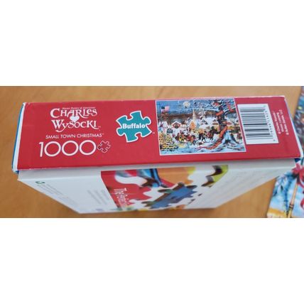 Charles Wysocki 1000 Piece Jigsaw Puzzle Small Town Christmas Buffalo Games