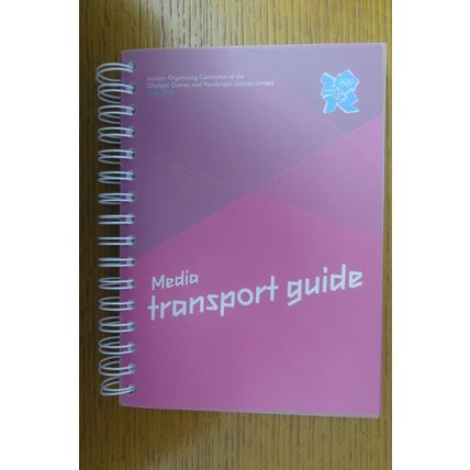 2012 LONDON OLYMPICS MEDIA TRANSPORT GUIDE - RARE