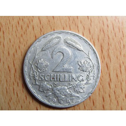 Austria 1947 2 Schilling Coin