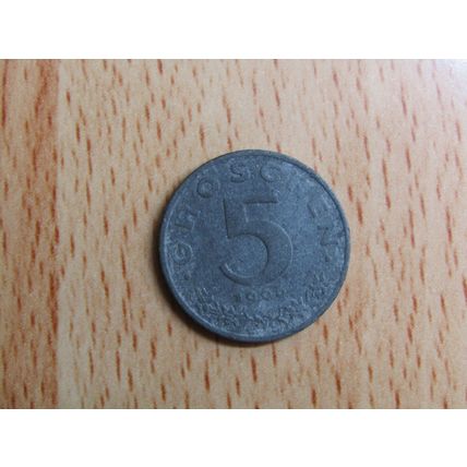 Austria 1966 5 Groschen Coin