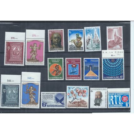 Luxembourg stamps. 1977, 1978 & 1979 MH lot CV £17+ (AK123)