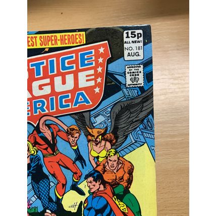 DC COMICS JUSTICE LEAGUE OF AMERICA #181 AUG 1980 (VFN) COMIC (LL)