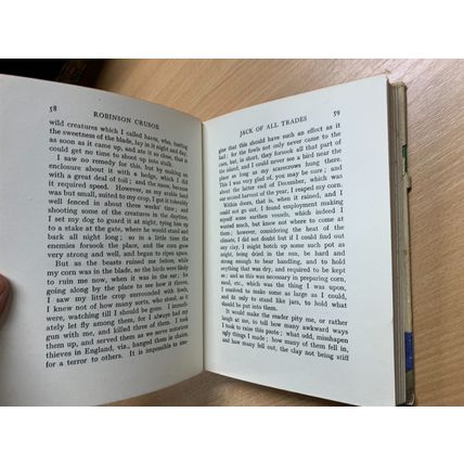 VINTAGE DANIEL DEFOE THE ADVENTURES OF ROBINSON CRUSOE ILLUSTRATED BOOK (P4) AA