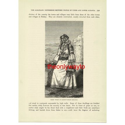 Greek Woman Of Hagios-Vasilios (Arcadia), Book Illustration (Print), c1880