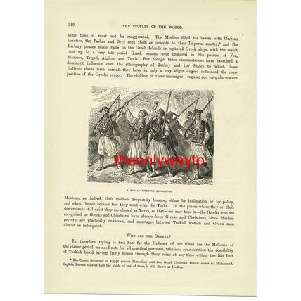 Albanian Wedding Rejoicings, Book Illustration (Print), c1880