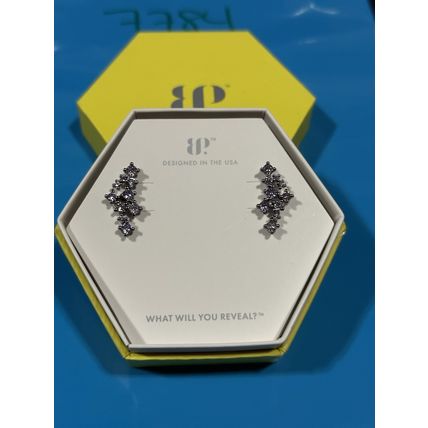 NIB Bomb Party Stud RBP8524 She Flies Free Lavender Topaz CZ Hematite P