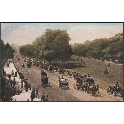 Rotten Row, London, c.1905 - Hildesheimer Postcard