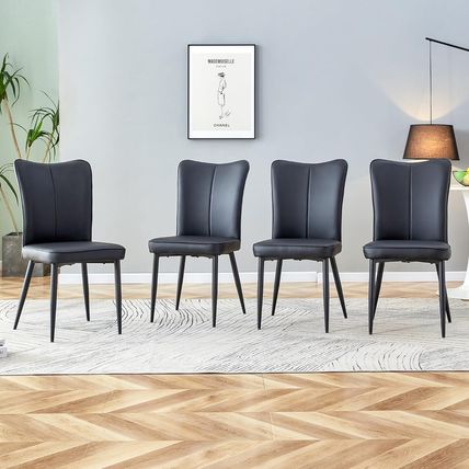 Modern Dining Chairs Set of 6,6 Pieces Chairs Set,Thickened Padded Upholstered S