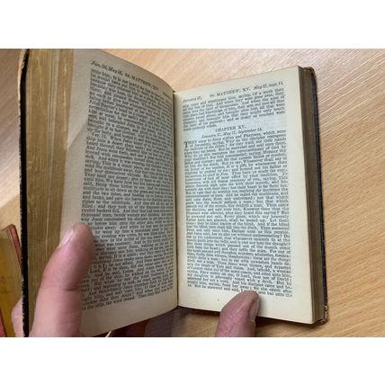 1846 "PROPER LESSONS TO BE READ AT MORNING & EVENING PRAYER" TINY HB BOOK (P3)