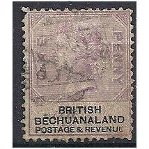 British Bechuanaland 1888 SG10 1d Lilac & Black Fine Used ..