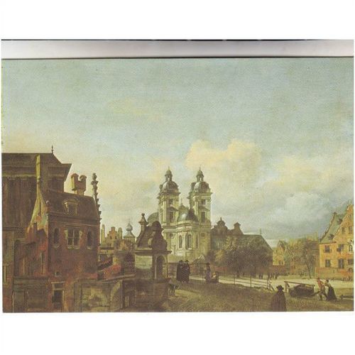 Colour Postcard - Townscape in Dusseldorf by Jan van der Hyde