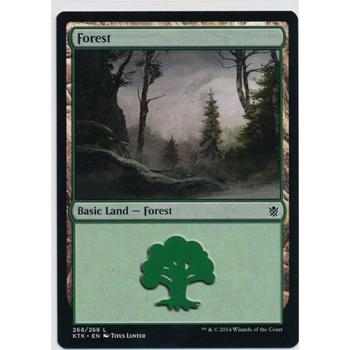 Magic the Gathering MTG Khans of Tarkir 268/269 Forest