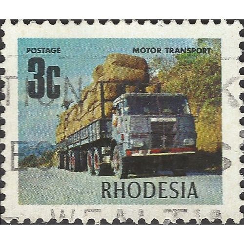 RHODESIA, Road Haulage, blue 1973, 3c, #3