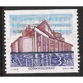 Fa 1858: 3 Kr. 20 multicoloured The New Gothenburg Opera: Opera House.