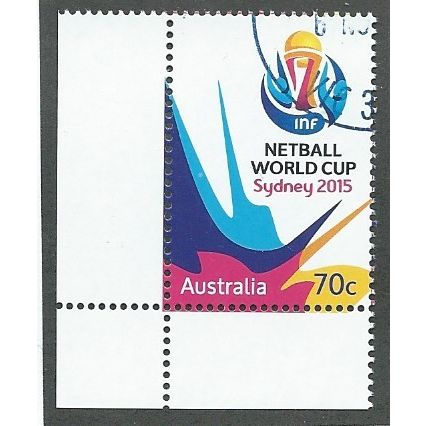 AUS 2015 70c 'NETBALL WORLD CUP' FINE USED (EBID39-066)