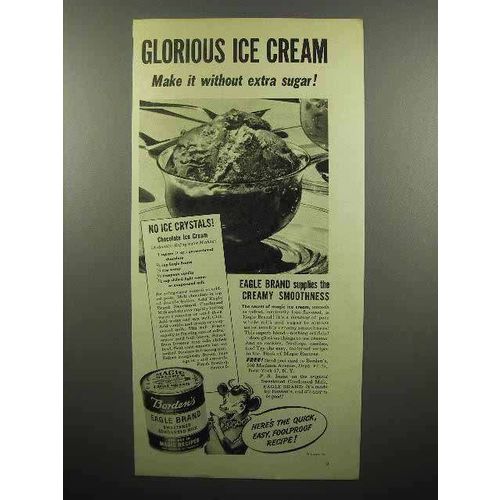 1945 Borden's Eagle Brand Sweetened Condensed Milk Ad