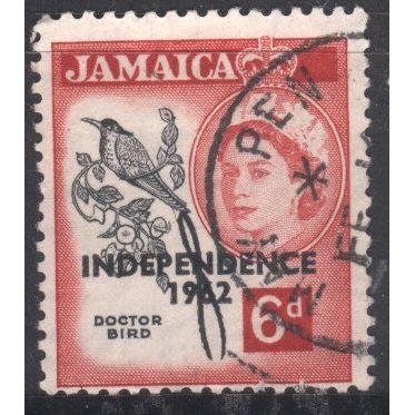 Jamaica 1962 - SG186 - 6d (Independence) - Streamertail (Doctor Bird) - used