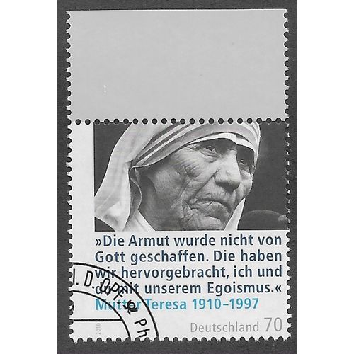 GER 2010 €0.70 'MOTHER TERESA' FINE USED (EBID57-114)