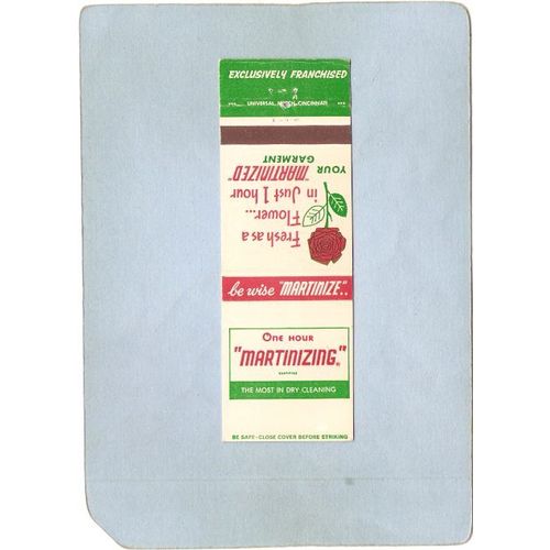 MN New Brighton Matchcover Haps Tailoring & Dry Cleaning County Rd E & Sil~94