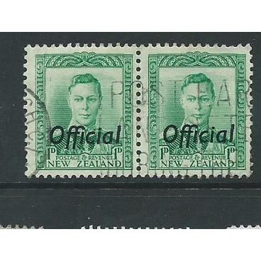 new zealand stamp official sgo134 sg sgo134 used pair