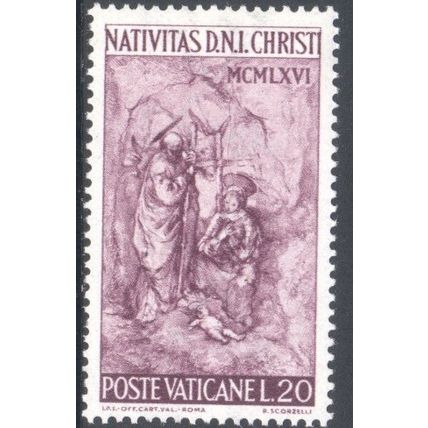 Vatican City 1966 - L.20 - Christmas - unused
