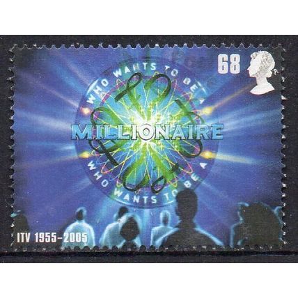 GB 2005 50th Anniversary of ITV - Who Wants to be a Millionaire 68p Used