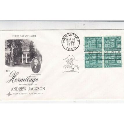United States 1959 The Hermitage FDC Hermitage Cancel Unaddressed VGC