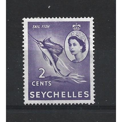 Seychelles.SG174 2c Sailfish (Lilac).Mounted Mint.Sep24a