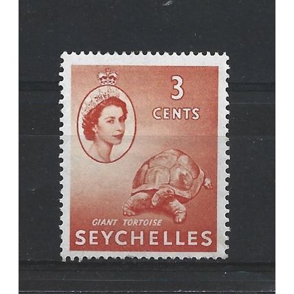 Seychelles.SG175 3c Giant Tortoise (Orange).Mounted Mint.Sep24b